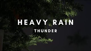 Heavy Rain & Thunderstorm Sounds | Pure Rain Ambience for Mental Clarity and Inner Stillness