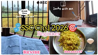 SSC CGL/CHSL 2026 🎯 a Beginner 📚| 8+ hours Study Routine #sscaspirant 