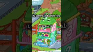 the locations i find my items! #tocaboca #tocalifeworld #tocabocaaesthetic #thankyou