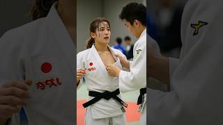 先輩に襟を正してもらう柔道家3 #ai #athlete #judo #かわいい #美女 #sports