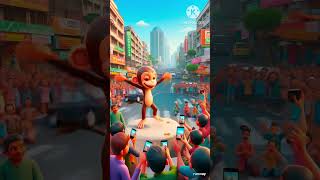 # Bandar Shahar gaya#vah Paisa kamane Gaya#Nach kar vah Paisa kamata hai#wapas gaon a Gaya#🙏🙏🙏