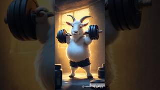 Goat Workout Fail! 🐐😂 #GoatComedy #FunnyShorts #GymFail #ViralShorts