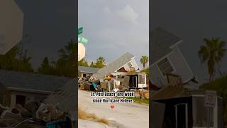 Here’s how St Pete Beach appeared one week after Hurricane Helene 💔 #hurricanehelene