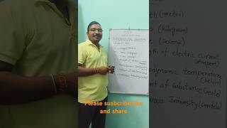 7 fundamental physical quantities in physics as per SI System |Basics of physics for classes 6 to 10