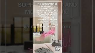 Pretty in Pink! #interiordesign #pinkinterior #funcolors #homedesign #colorpsychology #colors
