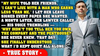 My Wife Left Me For Earning Less. She Never Knew I Secretly Owned The Company!