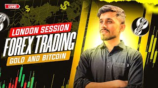LIVE FOREX TRADING I LONDON SESSION I GOLD & BTC TRADING| FOREX HINDI I TopG Hary