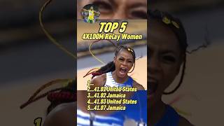 Top 5 Fastest 4x100 Women Relays Ever in Sprinting History!