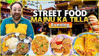 Street Food At Majnu Ka Tila | Spicy Laughing, John Momos, Cheese Corn Dog, Nepali Thali, , Momos
