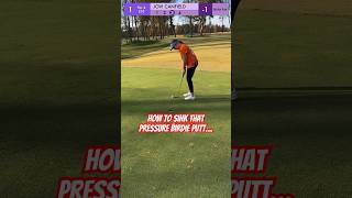 How to sink that pressure birdie putt? #golf #JuniorGolf #GolfTips #putting #GirlsGolf
