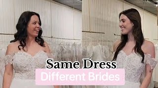 See the Difference of Same Dress Different Brides
