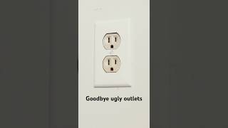 How to update ugly outlets in 15 seconds #diy  #diyhomedecor