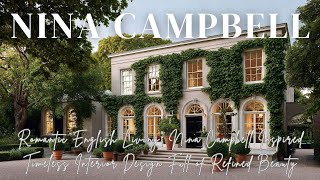 Romantic English Living: Nina Campbell Inspired Timeless Interior Design Full of Refined Beauty