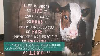 A tour around Stunning Gift Store: How a Canvas Print is produced