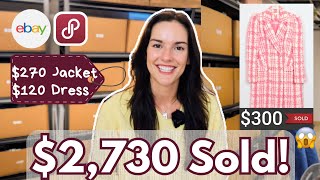 SOLD $2,730 of THRIFTED finds on eBay & Poshmark | Surprising High Profit Sales! What Sold!