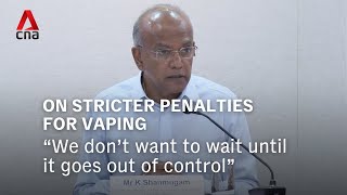 “We don’t want to wait until it goes out of control”: Shanmugam on stricter penalties for vaping