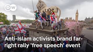 Police clash with over 100,000 anti-immigrant protesters at 'Unite the Kingdom' rally in London
