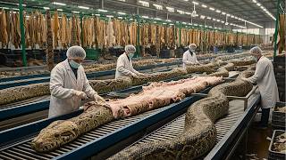 Inside the Snake-Leather Factory: From Snake Skin to Luxury Jacket (Full Process)