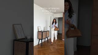 A week of spring workwear 👩🏽‍💻#workwear #styling #officeoutfits #corporate #whatiworethisweek