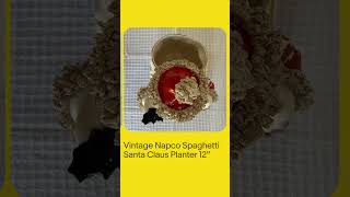 Vintage Napco Spaghetti Santa Claus Planter 12”