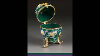 FLOWERED  EGG WITH GOLD BEE COLLECTION