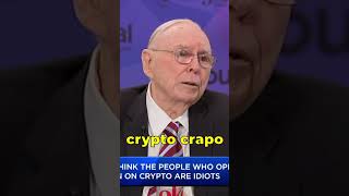 Charlie Munger Crypto Currency Is For IDIOTS!