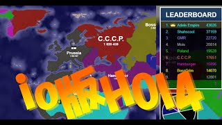 A slow-paced commentary on the not-so-famous but addictive browser game territorial.io