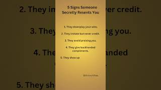 5 Signs Someone Secretly Resents You#SilentHaters #FakeSupport #ReadTheSigns #EnergyDoesntLie