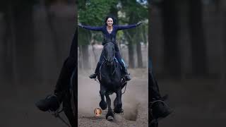 Slaying on Horseback | When Beauty Meets Boldness #fashion  #huaxdrop #fashionvibes #queenenergy
