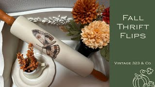 Fall Thrift Flips - Fall Home Decor - Thrift Store Makeovers