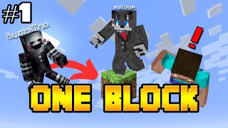 COMIENZA LA AVENTURA!! | MINECRAFT ONE BLOCK CON AMIGOS #1