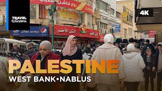 Palestine Today: Streets & Markets of Nablus, West Bank | 4K Urban Ambience | ASMR Walking Tour