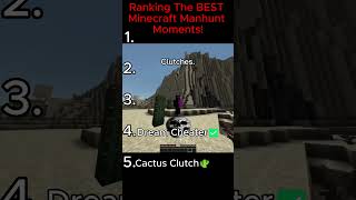 Ranking The BEST Minecraft Manhunt Moments!