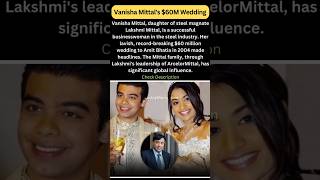 Vanisha Mittal's $60 Million Wedding and Her Family's Business Empire #shorts #successtory