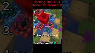 Ranking The BEST Minecraft Moments!