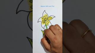 Lily Flower Drawing 💐😍 #shorts