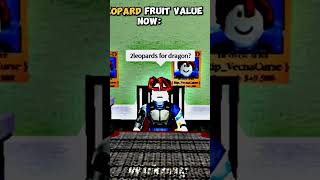 LEOPARD Value THEN Vs NOW | Blox Fruit #roblox #robloxedit #bloxfruit #leopard #bloxy #robloxavatar