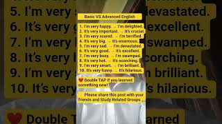 advance english sentence