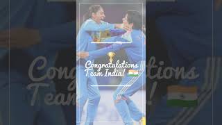 🏆 Congratulations Team India! 🇮🇳