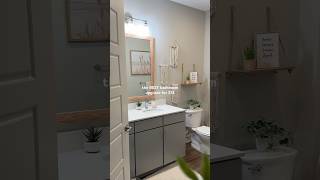 Renter friendly bathroom upgrade for only $13 ✨#coastal #amazon #boho #homedecor #renterfriendly