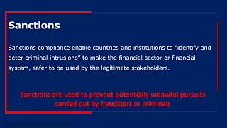 What is Sanctions Compliance