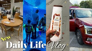秋のVLOG / 誕生日、車、家具の買い物、ジョージア水族館 / 不安への対処