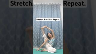 Stretch. Breathe. Repeat.  #yogastretch #yogaathome #yogateacher #looseweight