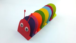 How to Make a Cute DIY Caterpillar out of Paper | Easy Papercraft Tutorial