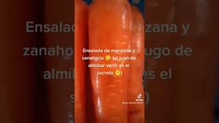 🛑 Riquísima ensalada de manzana y zanahoria 😋 #yallegolanavidad #espiritunavideño #vamonosdecompras