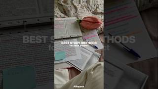 study methods for each subjects! 🌝