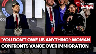 Student Confronts JD Vance Over Immigration, Christianity & Hindu Marriage| Watch Heated Exchange