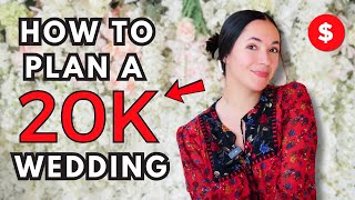 How To Plan A Wedding Under 20k! (Budget Bride-2025)