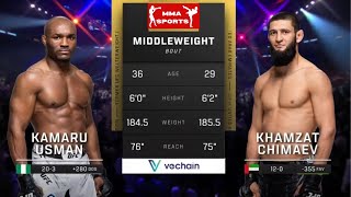 Khamzat Chimaev vs Kamaru Usman | Full Fight Highlights #ufc #khamzatchimaev #kamaruusman #ufc308