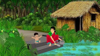 तालाब किनारे बदकिस्मत लड़की | Hindi Story | Hindi Kahaniya | Moral Stories | cartoon story